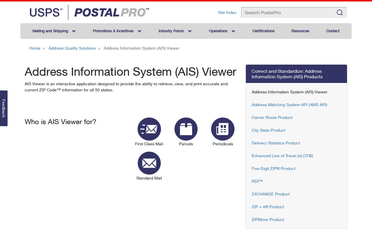 Clinton ZIP code directory view of the USPS AIS ZIP and city lookup